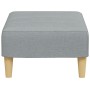 Reposapiés de tela gris claro 77x55x31 cm by vidaXL, Ottomans - Ref: Foro24-4007362, Price: 73,89 €, Discount: %