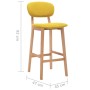 Küchenhocker 2 Einheiten senfgelber Stoff von vidaXL, Küchenhocker - Ref: Foro24-289374, Preis: 159,73 €, Rabatt: %