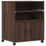 Druckerwagen mit Rädern in Eichenbraun 60x48x74 cm von vidaXL, Drucker unterstützt - Ref: Foro24-840638, Preis: 96,20 €, Raba...