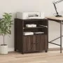 Soporte para impresora con ruedas marrón roble 60x48x74 cm by vidaXL, Printer supports - Ref: Foro24-840638, Price: 94,62 €, ...