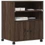 Druckerwagen mit Rädern in Eichenbraun 60x48x74 cm von vidaXL, Drucker unterstützt - Ref: Foro24-840638, Preis: 96,20 €, Raba...