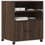 Soporte para impresora con ruedas marrón roble 60x48x74 cm by vidaXL, Printer supports - Ref: Foro24-840638, Price: 94,62 €, ...