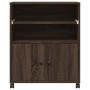 Druckerwagen mit Rädern in Eichenbraun 60x48x74 cm von vidaXL, Drucker unterstützt - Ref: Foro24-840638, Preis: 96,20 €, Raba...