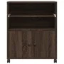 Soporte para impresora con ruedas marrón roble 60x48x74 cm by vidaXL, Printer supports - Ref: Foro24-840638, Price: 94,62 €, ...