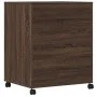 Soporte para impresora con ruedas marrón roble 60x48x74 cm by vidaXL, Printer supports - Ref: Foro24-840638, Price: 94,62 €, ...