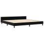 Estructura de cama con cabecera Negro 200 x 200 cm Terciopelo