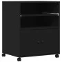 Soporte para impresora con ruedas negro 60x48x74 cm by vidaXL, Printer supports - Ref: Foro24-840633, Price: 92,79 €, Discoun...