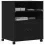 Druckerwagen mit Rädern Schwarz 60x48x74 cm von vidaXL, Drucker unterstützt - Ref: Foro24-840633, Preis: 92,79 €, Rabatt: %