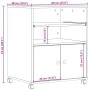 Druckerwagen mit Rädern Schwarz 60x48x74 cm von vidaXL, Drucker unterstützt - Ref: Foro24-840633, Preis: 92,79 €, Rabatt: %