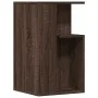 Mesa auxiliar madera de ingeniería roble marrón 35x35x60 cm de vidaXL, Mesas de centro - Ref: Foro24-840743, Precio: 41,99 €,...