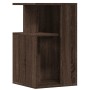 Mesa auxiliar madera de ingeniería roble marrón 35x35x60 cm by vidaXL, Coffee table - Ref: Foro24-840743, Price: 42,68 €, Dis...