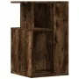 Mesa auxiliar madera de ingeniería roble ahumado 35x35x60 cm de vidaXL, Mesas de centro - Ref: Foro24-840741, Precio: 40,96 €...