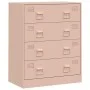 Rosa Stahlschrank 67x39x83 cm von vidaXL, Sideboards - Ref: Foro24-841680, Preis: 138,33 €, Rabatt: %