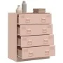 Rosa Stahlschrank 67x39x83 cm von vidaXL, Sideboards - Ref: Foro24-841680, Preis: 138,33 €, Rabatt: %