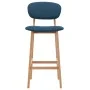 Kitchen stools 2 units blue fabric by vidaXL, Kitchen stools - Ref: Foro24-289371, Price: 163,87 €, Discount: %