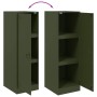 Aparador de acero verde oliva 34,5x39x107 cm de vidaXL, Aparadores - Ref: Foro24-841707, Precio: 115,91 €, Descuento: %