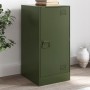 Aparador de acero verde oliva 34,5x39x73 cm de vidaXL, Aparadores - Ref: Foro24-841713, Precio: 70,69 €, Descuento: %
