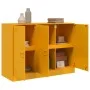 Aparador de acero amarillo mostaza 99x39x73 cm by vidaXL, Sideboards - Ref: Foro24-841724, Price: 159,70 €, Discount: %