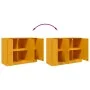 Aparador de acero amarillo mostaza 99x39x73 cm by vidaXL, Sideboards - Ref: Foro24-841724, Price: 159,70 €, Discount: %