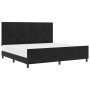 Estructura de cama con cabecera Negro 200 x 200 cm Terciopelo en Camas y somieres | Comprar online en Foro24