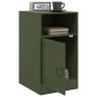 Mesitas de noche 2 unidades acero verde oliva 34,5x39x62 cm de vidaXL, Mesitas de noche - Ref: Foro24-841772, Precio: 96,40 €...