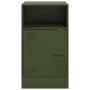 Mesitas de noche 2 unidades acero verde oliva 34,5x39x62 cm de vidaXL, Mesitas de noche - Ref: Foro24-841772, Precio: 96,40 €...