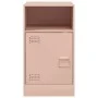 Mesitas de noche 2 unidades acero rosa 34,5x39x62 cm de vidaXL, Mesitas de noche - Ref: Foro24-841766, Precio: 95,51 €, Descu...