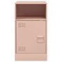 Nachttische, 2 Stück, rosa Stahl, 34,5x39x62 cm. von vidaXL, Nachttische - Ref: Foro24-841766, Preis: 96,45 €, Rabatt: %