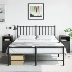 Nachttische, 2 Stück, Schwarzstahl, 34,5x39x62 cm. von vidaXL, Nachttische - Ref: Foro24-841764, Preis: 89,78 €, Rabatt: %