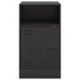 Mesitas de noche 2 unidades acero negro 34,5x39x62 cm de vidaXL, Mesitas de noche - Ref: Foro24-841764, Precio: 90,62 €, Desc...
