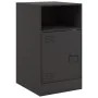 Mesitas de noche 2 unidades acero negro 34,5x39x62 cm de vidaXL, Mesitas de noche - Ref: Foro24-841764, Precio: 89,78 €, Desc...