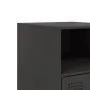 Mesitas de noche 2 unidades acero negro 34,5x39x62 cm de vidaXL, Mesitas de noche - Ref: Foro24-841764, Precio: 89,78 €, Desc...