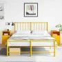 Mesitas de noche 2 uds acero amarillo mostaza 34,5x39x62 cm by vidaXL, Nightstands - Ref: Foro24-841770, Price: 94,96 €, Disc...
