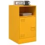 Mesitas de noche 2 uds acero amarillo mostaza 34,5x39x62 cm by vidaXL, Nightstands - Ref: Foro24-841770, Price: 94,96 €, Disc...