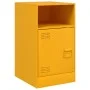 Mesitas de noche 2 uds acero amarillo mostaza 34,5x39x62 cm by vidaXL, Nightstands - Ref: Foro24-841770, Price: 94,96 €, Disc...