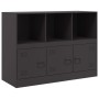 Schwarzer Stahlschrank 99x39x73 cm von vidaXL, Sideboards - Ref: Foro24-841787, Preis: 146,71 €, Rabatt: %