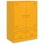 Aparador de acero amarillo mostaza 67x39x95 cm by vidaXL, Sideboards - Ref: Foro24-841808, Price: 173,66 €, Discount: %