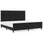 Estructura de cama con cabecera Negro 200 x 200 cm Terciopelo