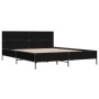 Estructura de cama madera de ingeniería y metal negro 140x200cm de vidaXL, Camas y somieres - Ref: Foro24-3279997, Precio: 15...