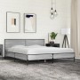 Estructura cama madera ingeniería metal gris Sonoma 200x200 cm de vidaXL, Camas y somieres - Ref: Foro24-3280020, Precio: 173...