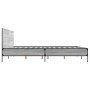 Estructura cama madera ingeniería metal gris Sonoma 200x200 cm de vidaXL, Camas y somieres - Ref: Foro24-3280020, Precio: 173...