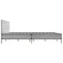 Sonoma-graues Metall-Holzwerkstoff-Bettgestell, 200 x 200 cm von vidaXL, Betten und Lattenroste - Ref: Foro24-3280020, Preis:...