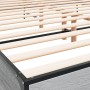 Estructura cama madera ingeniería metal gris Sonoma 200x200 cm de vidaXL, Camas y somieres - Ref: Foro24-3280020, Precio: 173...