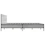 Sonoma gray metal engineered wood bed frame 180x200 cm by vidaXL, Beds and slatted bases - Ref: Foro24-3280015, Price: 165,20...
