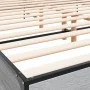 Sonoma gray metal engineered wood bed frame 180x200 cm by vidaXL, Beds and slatted bases - Ref: Foro24-3280015, Price: 165,20...