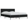 Engineered wood and black metal bed frame 120x190cm by vidaXL, Beds and slatted bases - Ref: Foro24-3280022, Price: 144,73 €,...