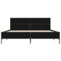 Estructura de cama madera de ingeniería y metal negro 120x190cm de vidaXL, Camas y somieres - Ref: Foro24-3280022, Precio: 14...