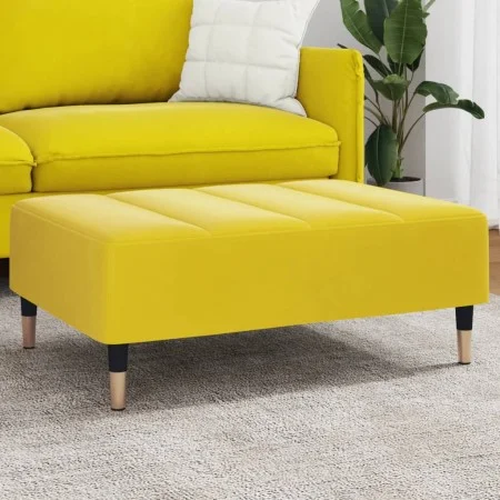 Reposapiés de terciopelo amarillo 77x55x31 cm by vidaXL, Ottomans - Ref: Foro24-4007397, Price: 77,05 €, Discount: %
