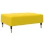 Reposapiés de terciopelo amarillo 77x55x31 cm by vidaXL, Ottomans - Ref: Foro24-4007397, Price: 77,05 €, Discount: %
