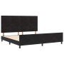 Estructura de cama con cabecera Negro 200 x 200 cm Terciopelo en Camas y somieres | Comprar online en Foro24